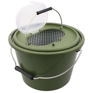 Fishing Bait & Live Catch Bucket with Strainer Insert – Heavy-Duty Angler Pail 47911410