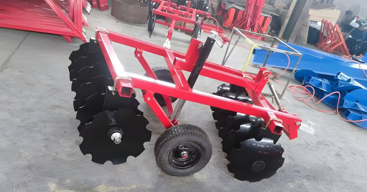 Atv Disc 48″ ATV Disc Harrow with 12 Blades & 50mm Ball Hitch – Heavy Duty Fram ...