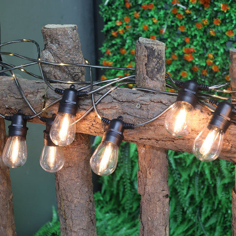 48 FT 15 Solar Bulb LED String Light with Cable – Wedding & Garden Décor 9106551 - with | Sold by Uncle Wiener's Wholesale
