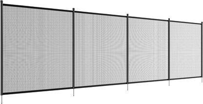 48 FT Removable Pool Fence Kit with 4 Panels, 4 ft Height Child & Pet Safety Barrier Teslin PVC Mesh PF0448 - with | Sold by Uncle Wiener's Wholesale