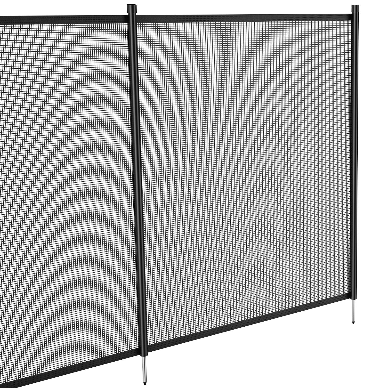 48 FT Removable Pool Fence Kit with 4 Panels, 4 ft Height Child & Pet Safety Barrier Teslin PVC Mesh PF0448 - with | Sold by Uncle Wiener's Wholesale