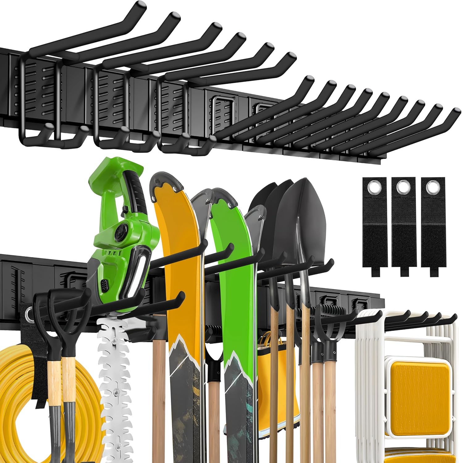 48″ Garden Tool Organizer Wall Rack 15 - Piece Heavy - Duty 675 lb Capacity TO15675 - with | Sold by Uncle Wiener's Wholesale