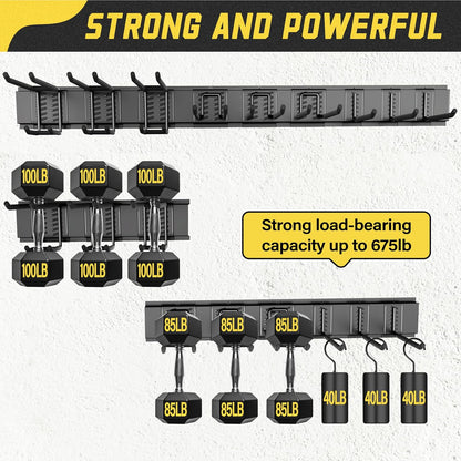 48″ Garden Tool Organizer Wall Rack 15 - Piece Heavy - Duty 675 lb Capacity TO15675 - with | Sold by Uncle Wiener's Wholesale