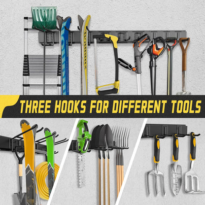 48″ Garden Tool Organizer Wall Rack 15 - Piece Heavy - Duty 675 lb Capacity TO15675 - with | Sold by Uncle Wiener's Wholesale