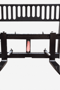 48" Hay Bale Spear Fork Attachment – Heavy - Duty Skid Steer Loader Implement | Model 48DSF - Skid Steer Attachment with | Sold by Uncle Wiener's Wholesale