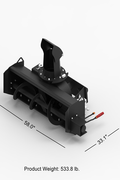 48" Mini Skid Steer Snow Blower Attachment – Hydraulic Drive – Heavy Duty Winter Attachment MSS120SS - with | Sold by Uncle Wiener's Wholesale