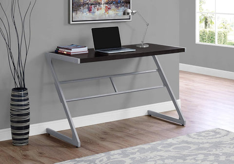 48″ Z‑Leg Computer Desk – Rustic Industrial Style Modern Office Furniture K737D - with Rustic & Black Base | Sold by Uncle Wiener's Wholesale