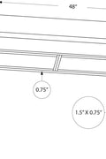 48″ Z‑Leg Computer Desk – Rustic Industrial Style Modern Office Furniture K737D - with White Top & Silver Base | Sold by Uncle Wiener's Wholesale