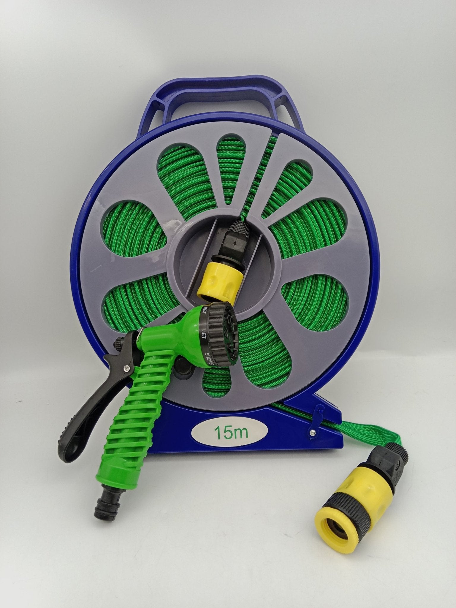 49 FT Garden Hose Reel Set with Spray Nozzle Portable Water Hose Storage G0296C - with | Sold by Uncle Wiener's Wholesale