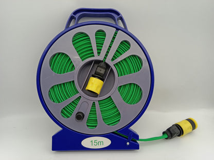 49 FT Garden Hose Reel Set with Spray Nozzle Portable Water Hose Storage G0296C - with | Sold by Uncle Wiener's Wholesale