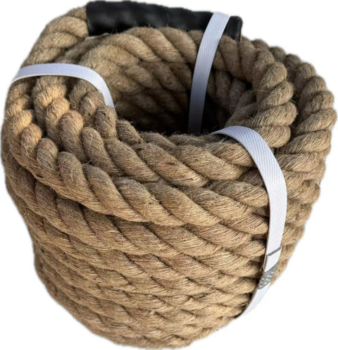 Heavy-Duty 1" × 50 ft Natural Jute Rope – 4-Strand Twisted, 1080 lbs Tensile Strength
