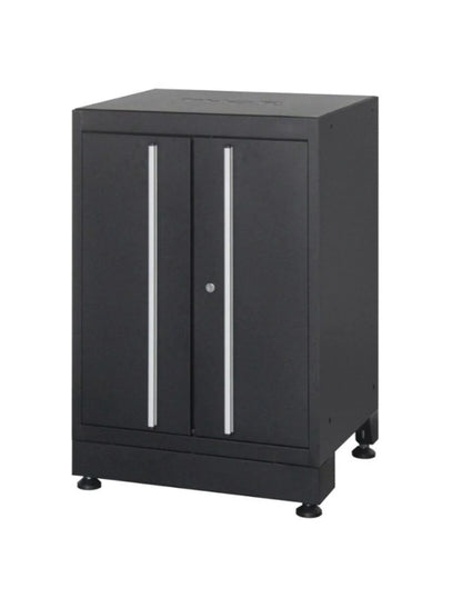  4-Piece Stainless Steel Garage Cabinet Set with Workbench, Wall Cabinets & Tall Storage Cabinet HTC3280PC