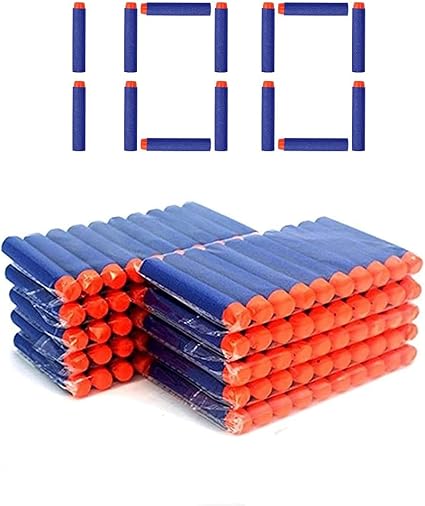 100-Piece Soft Foam Dart Refill Pack for Toy Blasters, Target Practice & Outdoor Games ZQ0964A