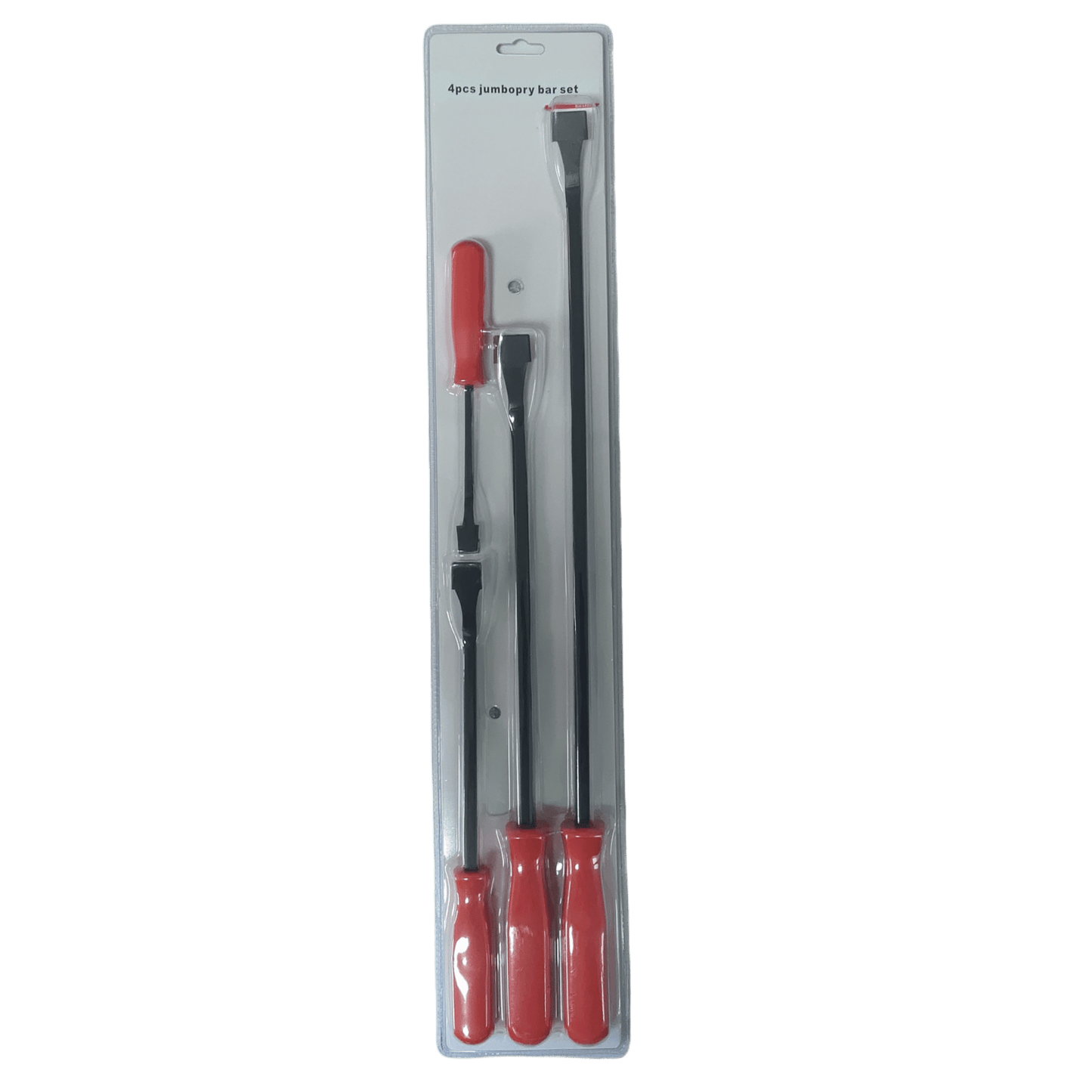 4pc Heavy Duty Pry Bar Set 8"–24" Steel Mechanic Pry Bars with Grip Handles PRY824 - with | Sold by Uncle Wiener's Wholesale