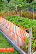 4x50 FT Plastic Snow Fence – Green & Orange Wind/Safety Barrier | 57WF5 / 57WF6 - with Orange Fence | Sold by Uncle Wiener's Wholesale