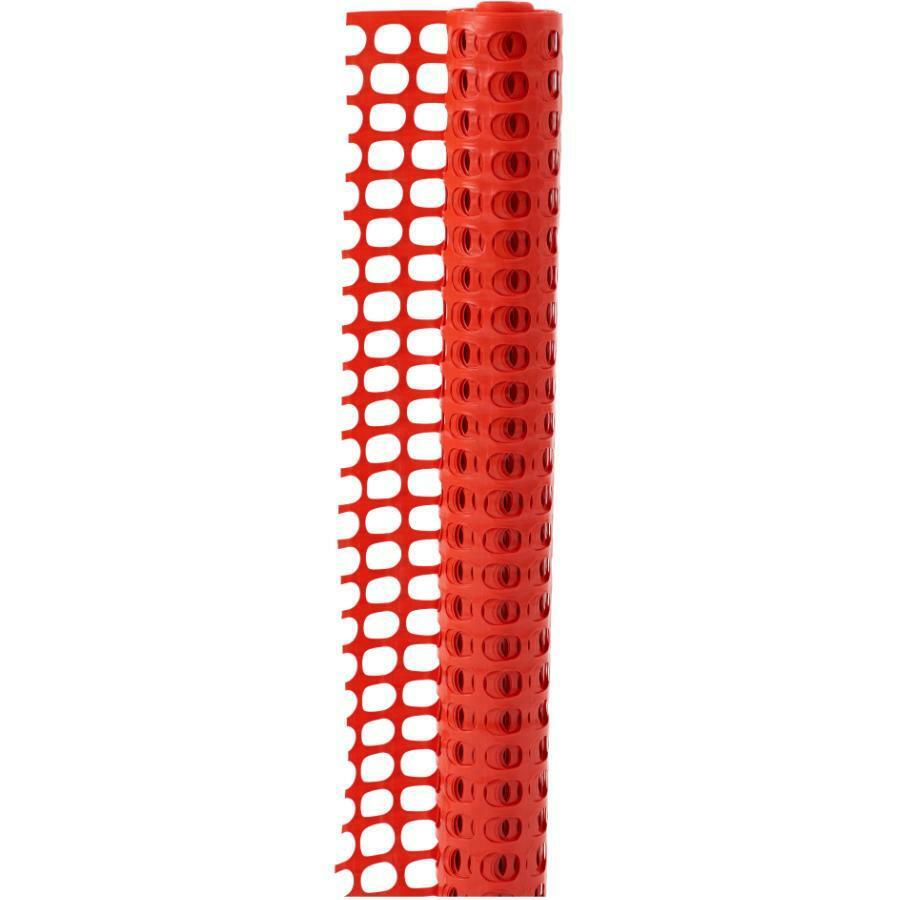 4x50 FT Plastic Snow Fence – Green & Orange Wind/Safety Barrier | 57WF5 / 57WF6 - with Orange Fence | Sold by Uncle Wiener's Wholesale