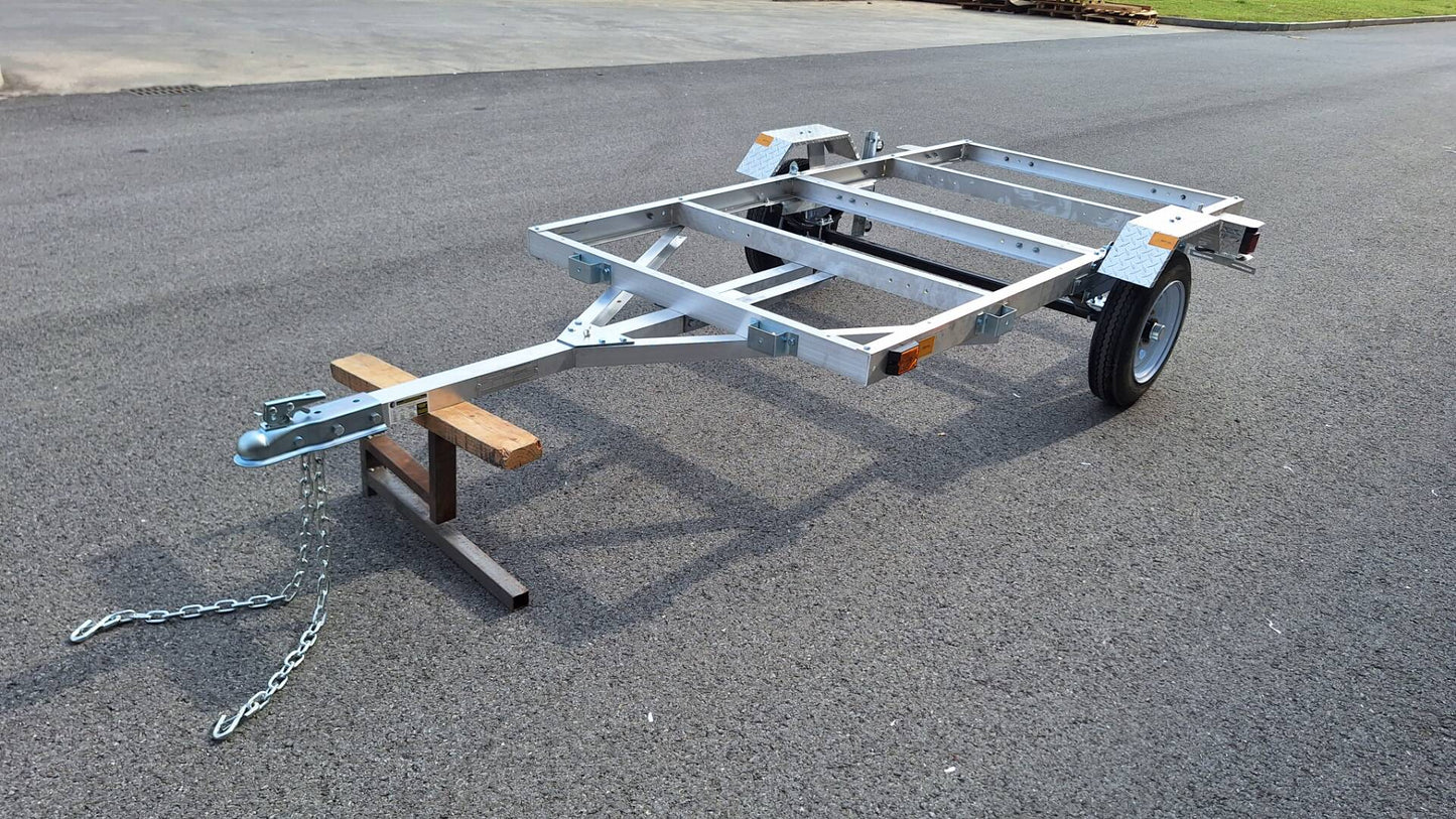 4x8 FT Folding Aluminum Utility Trailer – Lightweight, Rust-Resistant ATV Hauler | 1400 LB GVWR | Model 90158AL1 - General Equipment with | Sold by Uncle Wiener's Wholesale