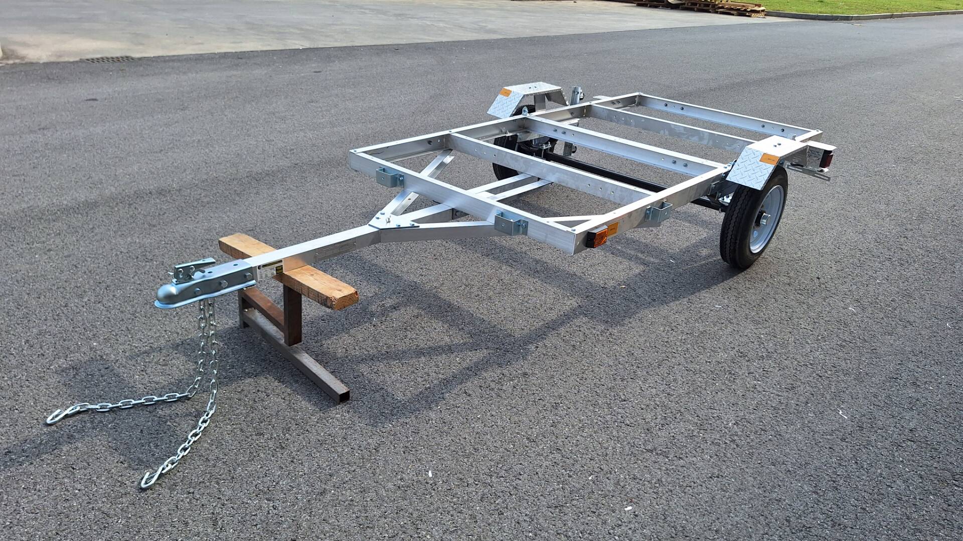 4x8 FT Folding Aluminum Utility Trailer – Lightweight, Rust-Resistant ATV Hauler | 1400 LB GVWR | Model 90158AL1 - General Equipment with | Sold by Uncle Wiener's Wholesale