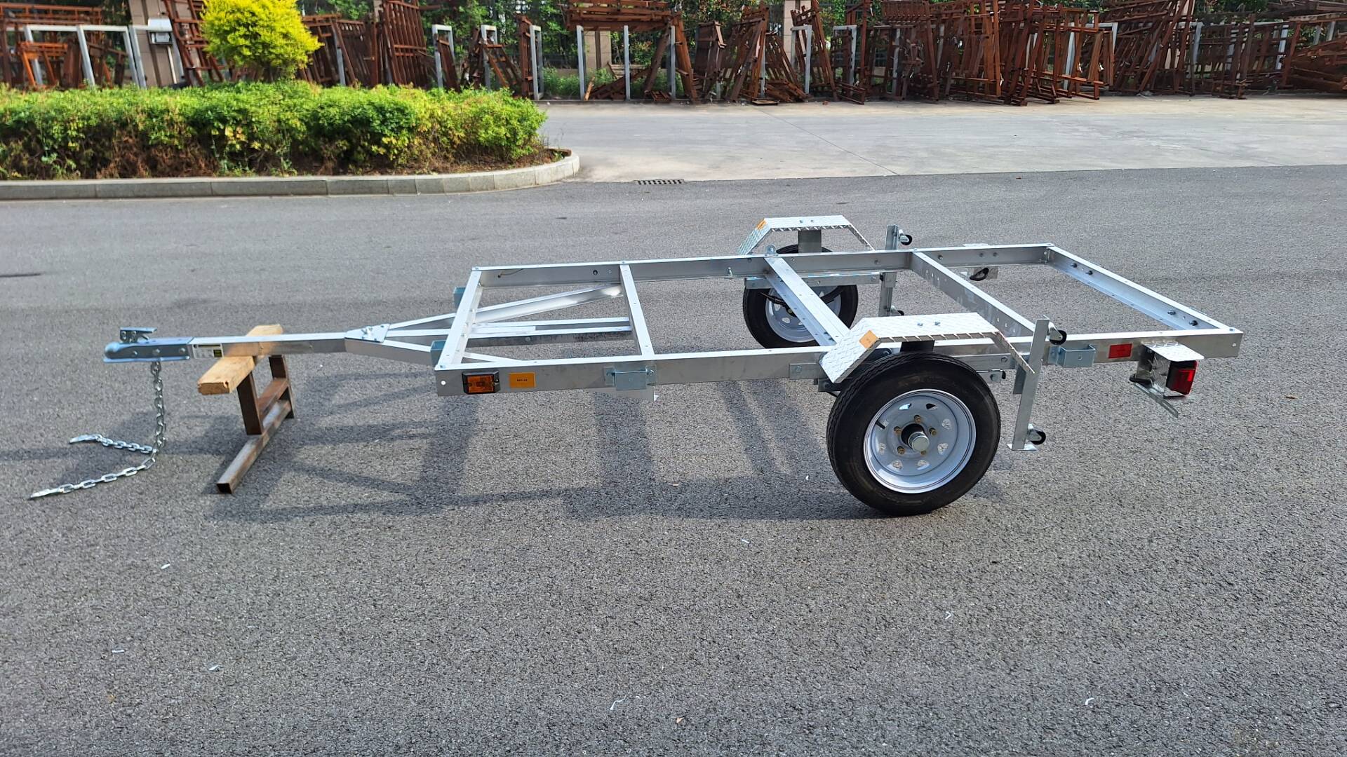 4x8 FT Folding Aluminum Utility Trailer – Lightweight, Rust-Resistant ATV Hauler | 1400 LB GVWR | Model 90158AL1 - General Equipment with | Sold by Uncle Wiener's Wholesale