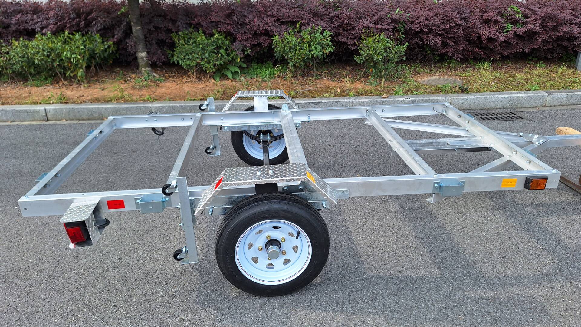 4x8 FT Folding Aluminum Utility Trailer – Lightweight, Rust-Resistant ATV Hauler | 1400 LB GVWR | Model 90158AL1 - General Equipment with | Sold by Uncle Wiener's Wholesale