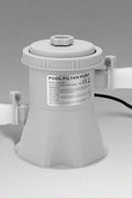 Swimming pool filter pump kit with filter cartridge

Easy-installation pool filtration system with hoses

Pool pump and filter combo for clean water

White filter pump for above-ground pools

Complete pool filtration pump kit with accessories