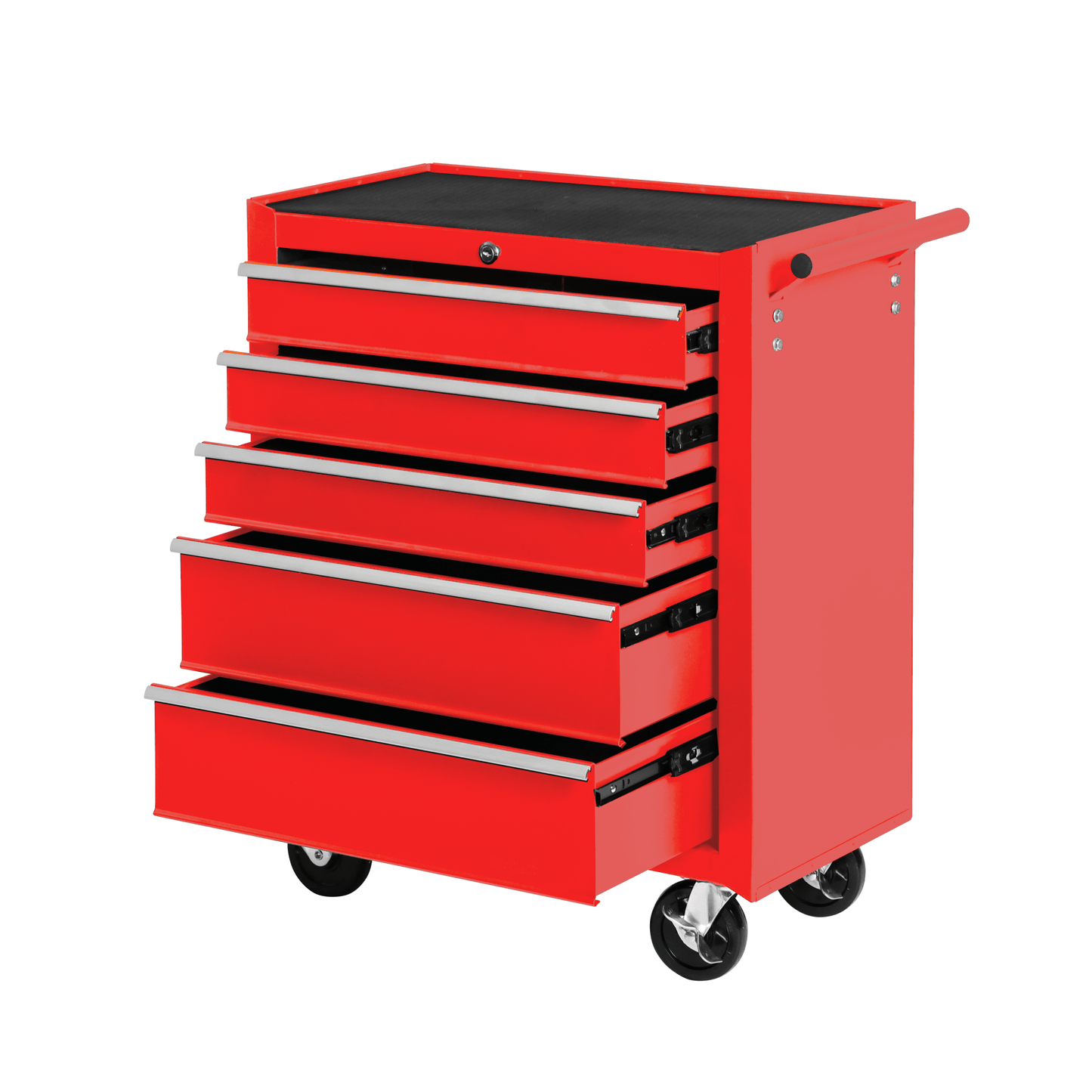 5 Drawer Garage Tool Cabinet Heavy Duty Steel Rolling Storage with Casters 31305 - with Red | Sold by Uncle Wiener's Wholesale