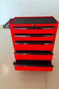 5 - Drawer Rolling Tool Cabinet with Lock & Wheels – Heavy - Duty Steel Storage | SKU: KN203305P - Tool Bench with | Sold by Uncle Wiener's Wholesale