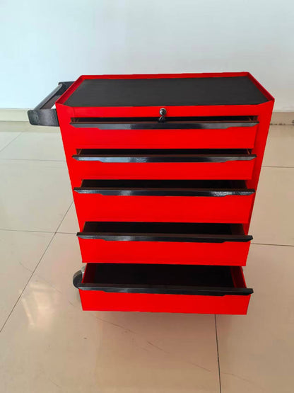 5 - Drawer Rolling Tool Cabinet with Lock & Wheels – Heavy - Duty Steel Storage | SKU: KN203305P - Tool Bench with | Sold by Uncle Wiener's Wholesale
