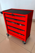 5 - Drawer Rolling Tool Cabinet with Lock & Wheels – Heavy - Duty Steel Storage | SKU: KN203305P - Tool Bench with | Sold by Uncle Wiener's Wholesale