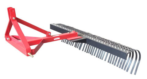 5 FT & 6 FT Landscape Rake – 3 - Point Hitch Tractor Attachment for Gravel & Yard Work | Model 712955 - with 6 Ft Landscape Rake LR8 | Sold by Uncle Wiener's Wholesale