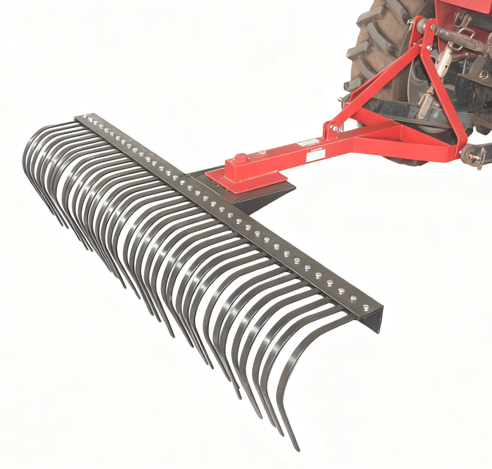 5 FT & 6 FT Landscape Rake – 3 - Point Hitch Tractor Attachment for Gravel & Yard Work | Model 712955 - with 6 Ft Landscape Rake LR8 | Sold by Uncle Wiener's Wholesale