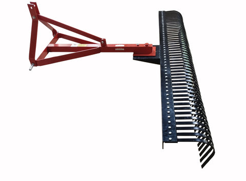 5 FT & 6 FT Landscape Rake – 3 - Point Hitch Tractor Attachment for Gravel & Yard Work | Model 712955 - with 6 Ft Landscape Rake LR8 | Sold by Uncle Wiener's Wholesale