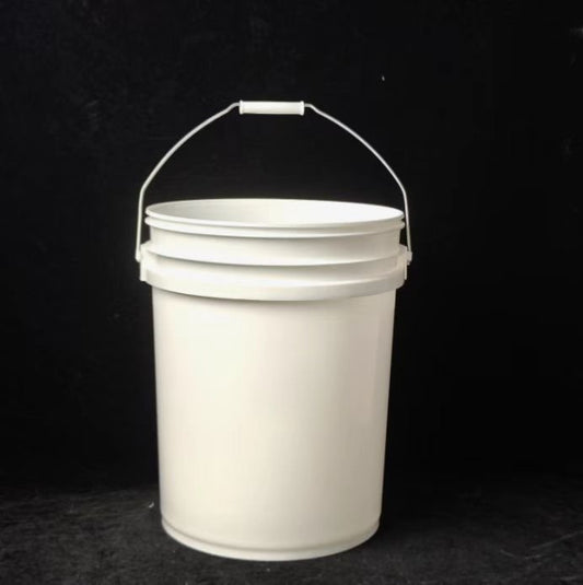 5 Gallon Round Bucket with Lid Set – Heavy - Duty, Iron Handle – SKU: 0254812 - with | Sold by Uncle Wiener's Wholesale