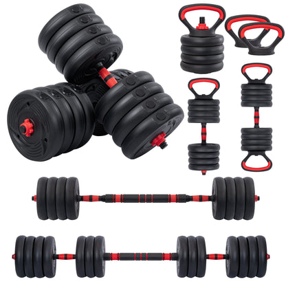 5 - in - 1 Adjustable Dumbbell Set – 22.5 lb & 33 lb Home Gym Weights with Barbell - with 33 lbs Adjustable Dumbbell Set | Sold by Uncle Wiener's Wholesale