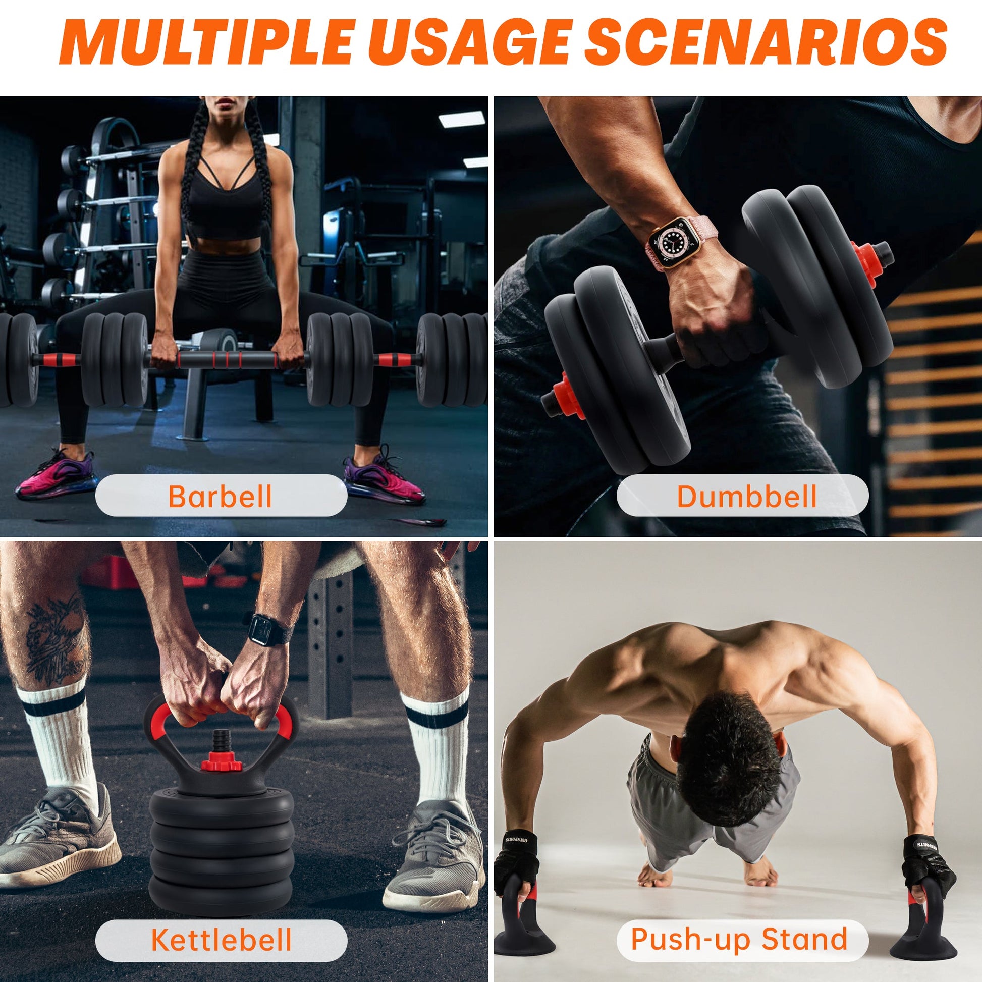 5 - in - 1 Adjustable Dumbbell Set – 22.5 lb & 33 lb Home Gym Weights with Barbell - with 33 lbs Adjustable Dumbbell Set | Sold by Uncle Wiener's Wholesale