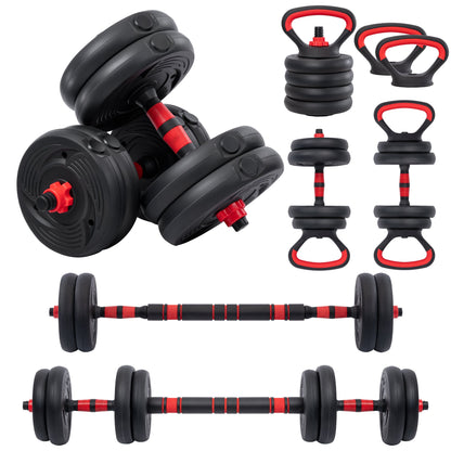 5 - in - 1 Adjustable Dumbbell Set – 22.5 lb & 33 lb Home Gym Weights with Barbell - with 22.5 lbs Adjustable Dumbbell Set | Sold by Uncle Wiener's Wholesale
