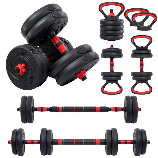 5 - in - 1 Adjustable Dumbbell Set – 22.5 lb & 33 lb Home Gym Weights with Barbell - with 22.5 lbs Adjustable Dumbbell Set | Sold by Uncle Wiener's Wholesale