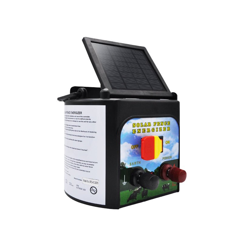 5 KM Solar Electric Fence Energiser – Livestock & Pet Control WTCS015 - with | Sold by Uncle Wiener's Wholesale