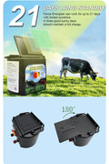 5 KM Solar Electric Fence Energiser – Livestock & Pet Control WTCS015 - with | Sold by Uncle Wiener's Wholesale