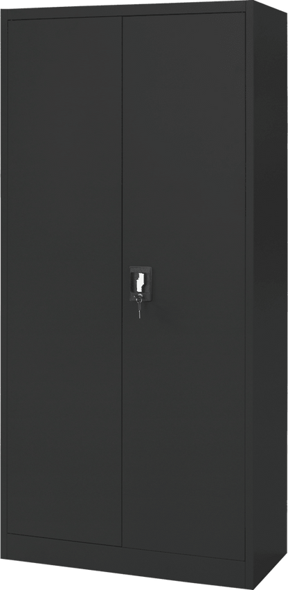 5-Layer Double Wide Lockable Metal Garage Storage Cabinet 72.8" x 35.4" with Steel Doors, Adjustable Shelves &amp; Key Lock KMFC05 - with | Sold by Uncle Wiener's Wholesale
