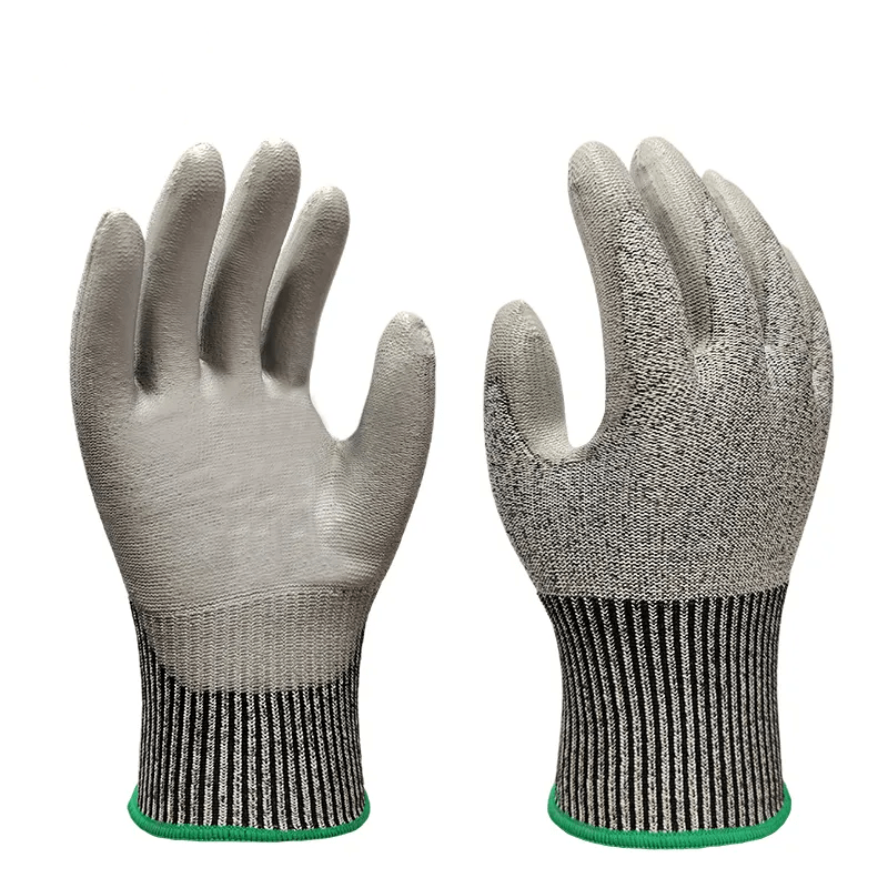 5 - Pack Safety Work Gloves – Level 5 Cut Resistant PU Coated | SB26003 - with | Sold by Uncle Wiener's Wholesale