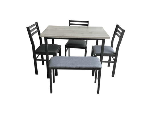5 Piece Dining Table Set with 4 Chairs Modern Kitchen K20231 - with | Sold by Uncle Wiener's Wholesale