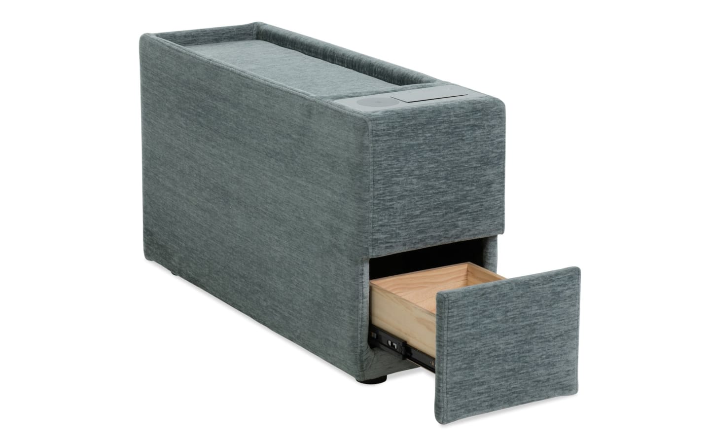 5-Piece Modular Sectional Sofa with Storage Ottoman & USB Charging Console 132" Wide Charcoal or Gray BOM132 - with Gray | Sold by Uncle Wiener's Wholesale