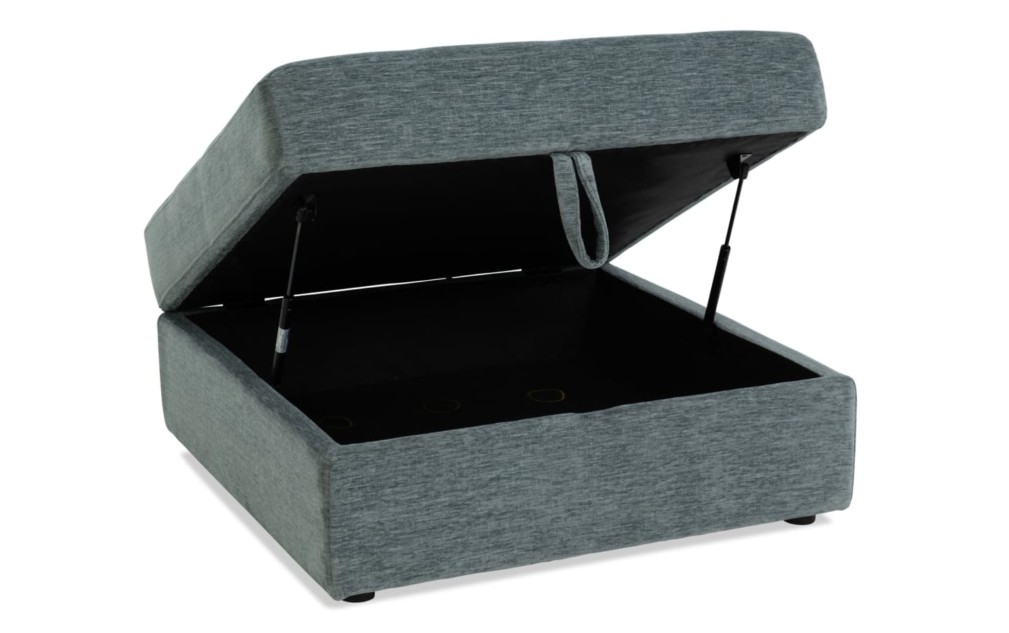 5-Piece Modular Sectional Sofa with Storage Ottoman & USB Charging Console 132" Wide Charcoal or Gray BOM132 - with Charcoal | Sold by Uncle Wiener's Wholesale