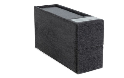 5-Piece Modular Sectional Sofa with Storage & USB Charging Console 147" Wide Charcoal/Gray BO916 - with Gray | Sold by Uncle Wiener's Wholesale