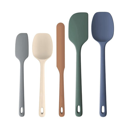 5-Piece Silicone Spatula Set Food Grade Non-Stick Cooking Utensils SSP270 - with | Sold by Uncle Wiener's Wholesale