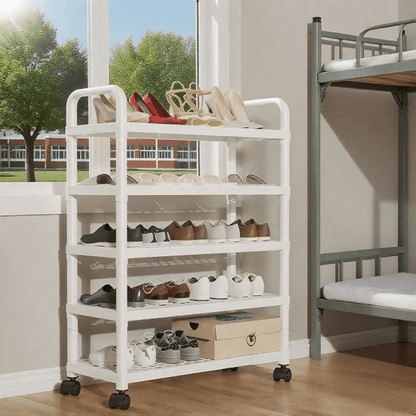 5-Tier Shoe Rack Without Wheels Slim Entryway Organizer 20.3" x 8.1" x 31.9" YYSH22 - with | Sold by Uncle Wiener's Wholesale
