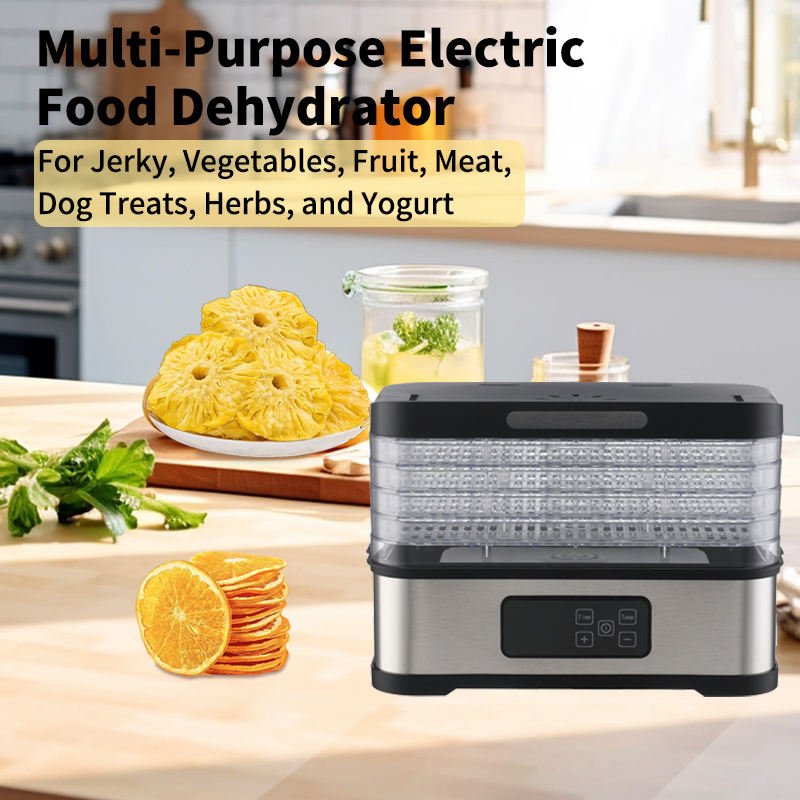 5 Tray Food Dehydrator 250W Digital Electric Fruit Meat Dryer GGJ300B - with | Sold by Uncle Wiener's Wholesale