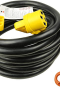 50 Amp Extension Cord – 25FT 250V Outdoor Power Supply Cable with LED, Grip Handle & Cord Organizer RV5030FH - with | Sold by Uncle Wiener's Wholesale