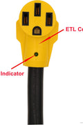50 Amp Extension Cord – 25FT 250V Outdoor Power Supply Cable with LED, Grip Handle & Cord Organizer RV5030FH - with | Sold by Uncle Wiener's Wholesale
